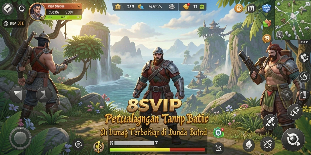 Tampilan luar biasa dari gameplay 8SVIP yang menawarkan kebebasan eksplorasi.