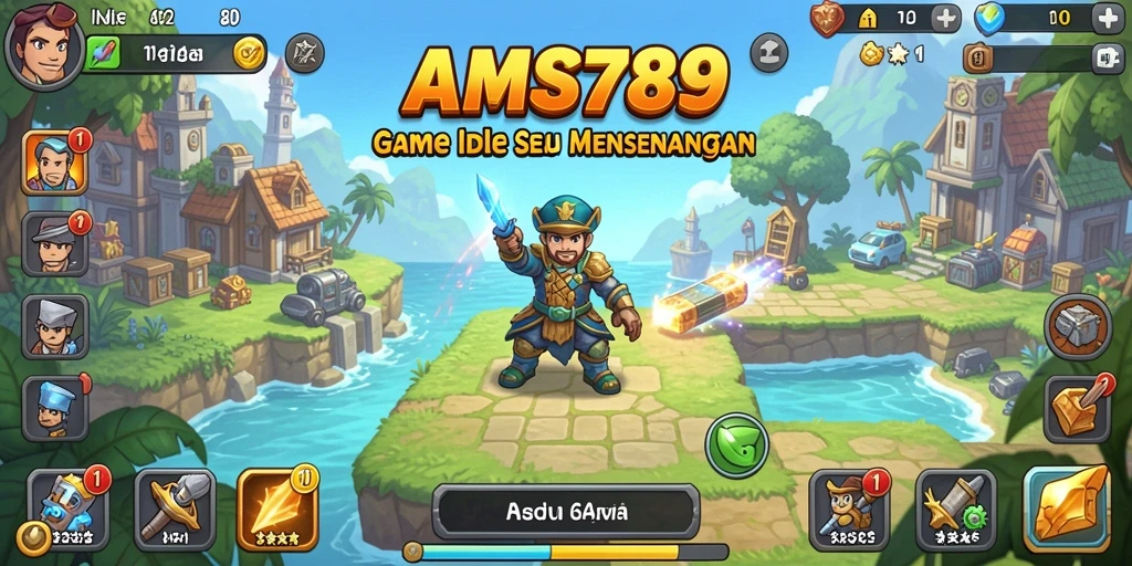 Tampilan screenshot utama AMS789 dengan gameplay Idle yang menarik.