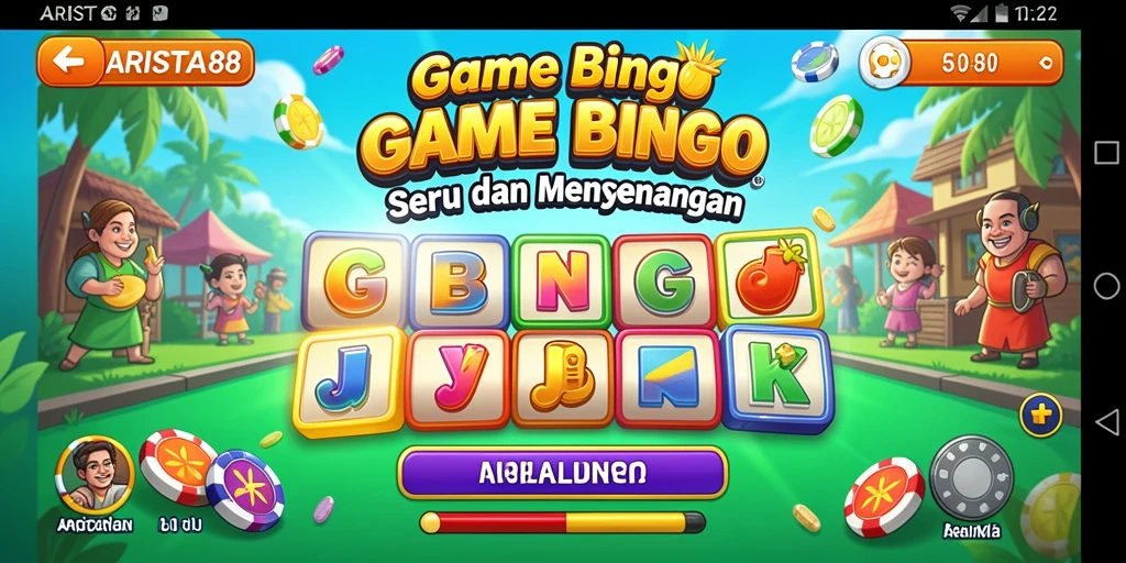 Screenshot gameplay ARISTA88 yang menampilkan keseruan bermain Bingo.