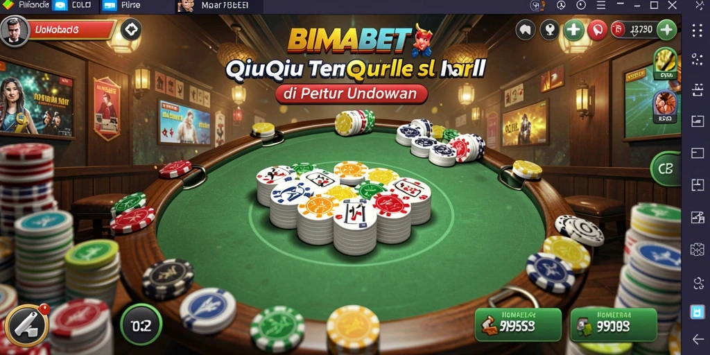 Tampilan gameplay QiuQiu yang menarik dan seru di BIMABET.