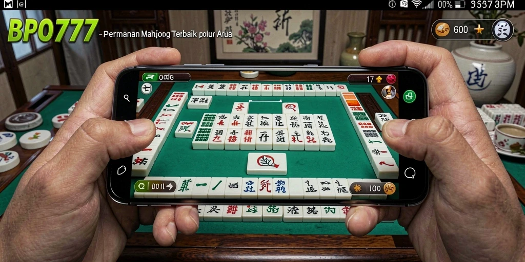 Tampilan screenshot BPO777 yang menunjukkan permainan Mahjong yang seru.