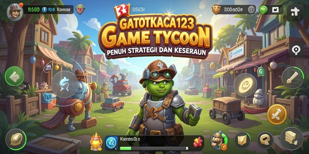 Tangkapan layar utama GATOTKACA123 menampilkan gameplay Tycoon yang menarik.