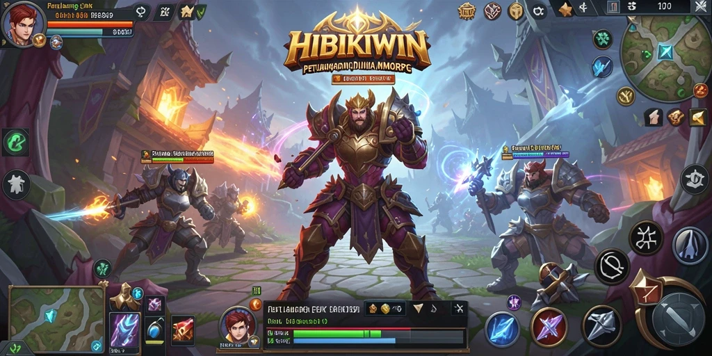 Gameplay HIBIKIWIN yang menegangkan dengan grafis menawan.