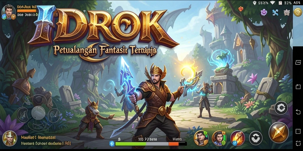 Gameplay RPG yang seru dan mendalam di IDROK.