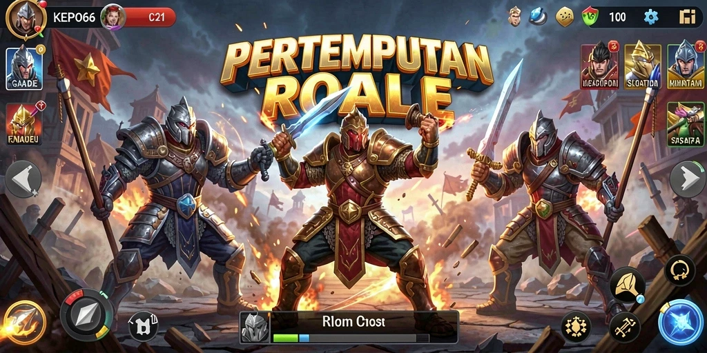 Gameplay seru KEPO66 dalam pertarungan Battle Royale.