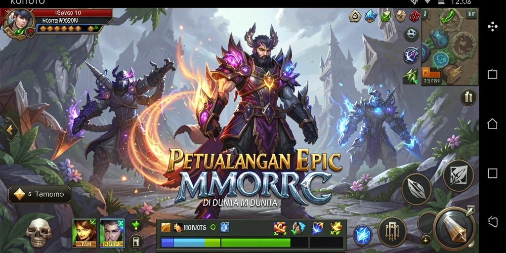 Tampilan aksi seru dalam game MMORPG KOITOTO.