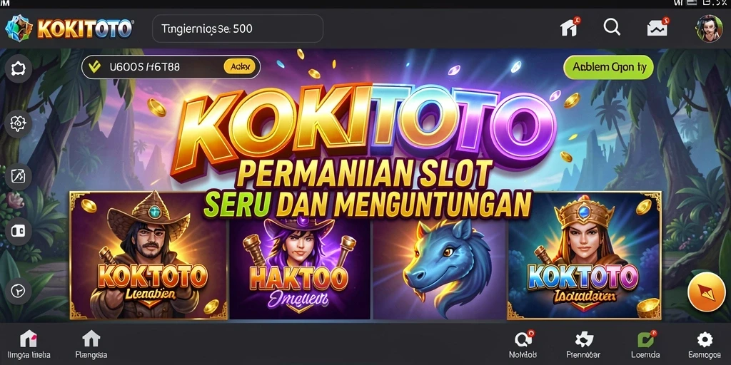 Tampilan menarik dari gameplay KOKITOTO yang mendebarkan.