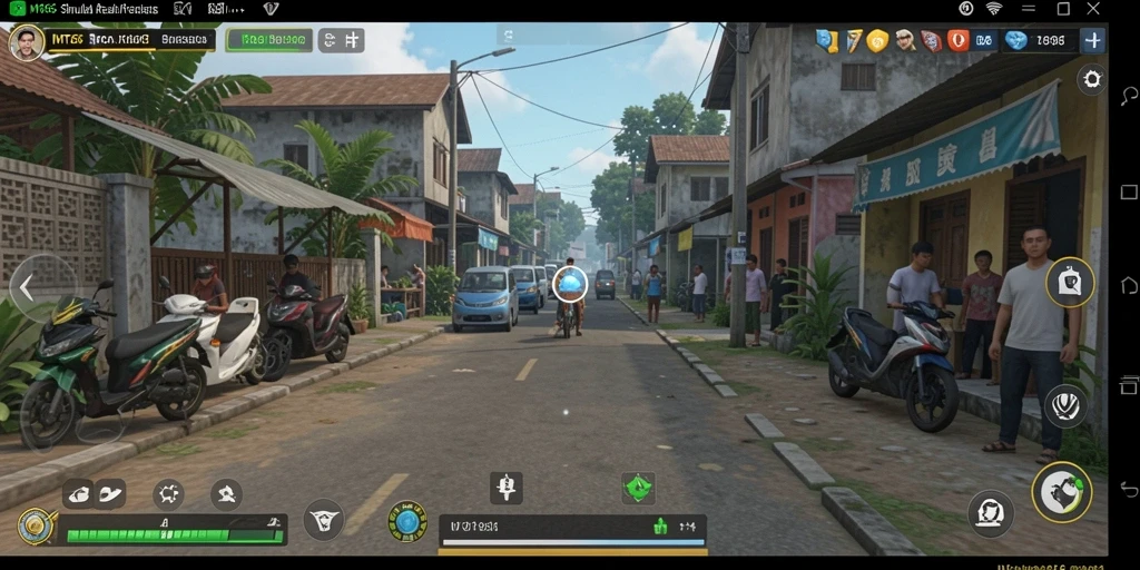 Tampilan gameplay menegangkan dan realistis dari MT966 berlangsung di dunia simulasi.