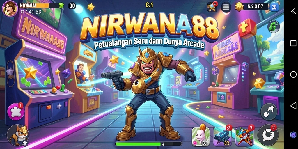 Tangkapan layar <strong>NIRWANA88</strong> menampilkan aksi seru dalam gameplay Arcade.