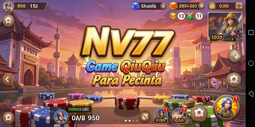 Tampilan gameplay QiuQiu yang mendebarkan di NV77.