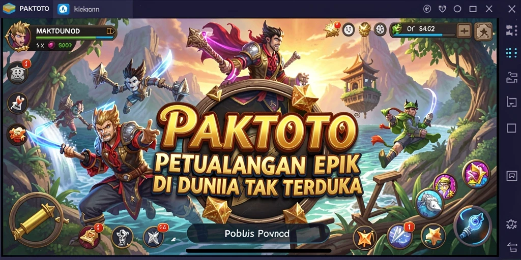 Screenshot gameplay PAKTOTO dengan aksi petualangan yang mendebarkan.