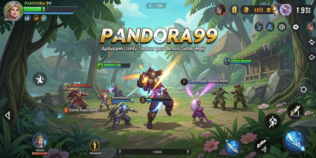 Tampilan aplikasi PANDORA99 yang sederhana dan fungsional.