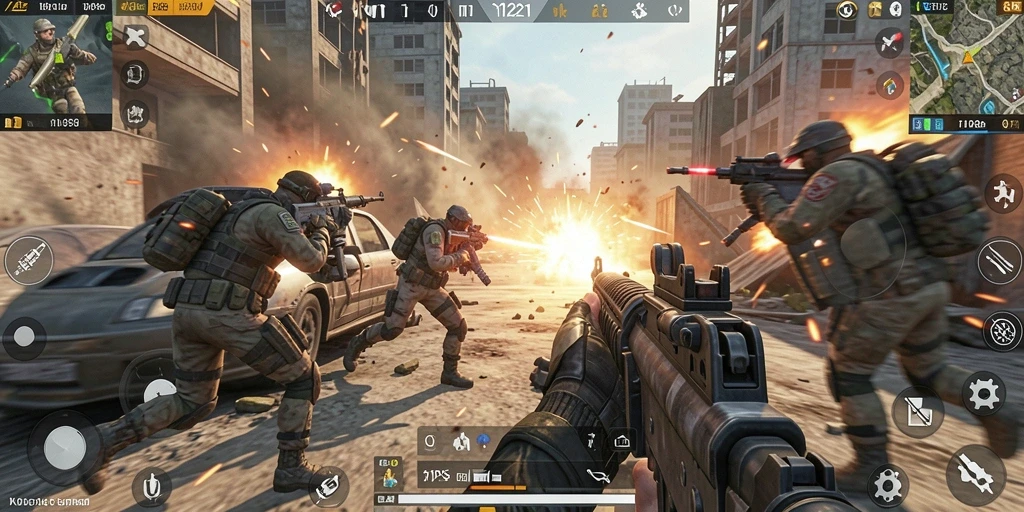 Tangkapan layar dari gameplay <strong>QQ1221</strong> yang menampilkan aksi pertempuran yang mendebarkan.