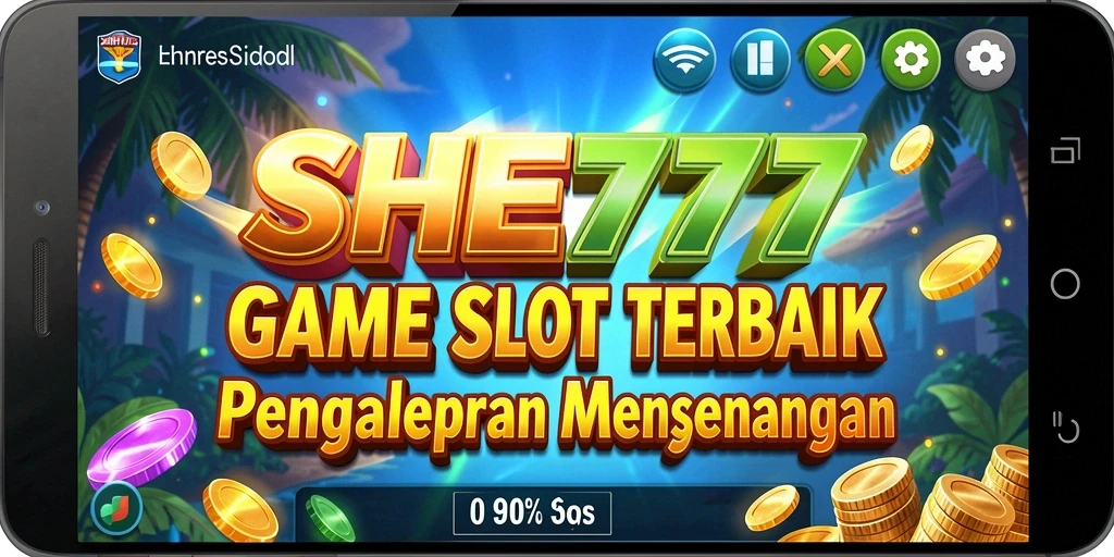 Screenshot SHE777 menampilkan gameplay Slot yang seru dan menarik.