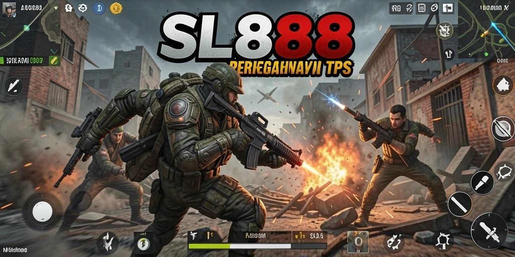 Gameplay menegangkan dengan aksi tembak menembak yang seru di SL888.