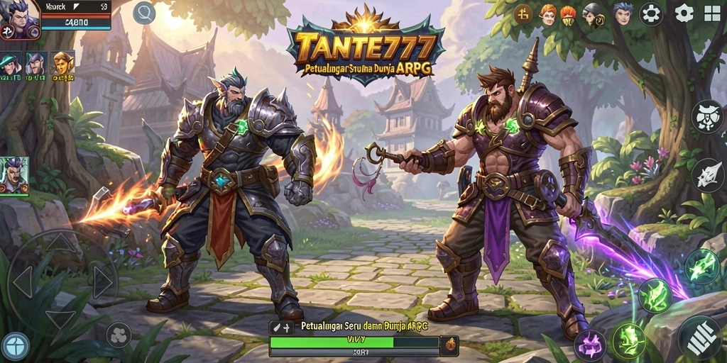 Tampilan gameplay menarik dari TANTE777 dalam pertempuran ARPG.